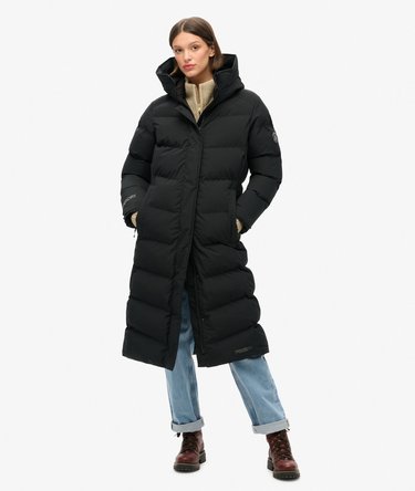 City Chevron Padded Longline Coat Image 4