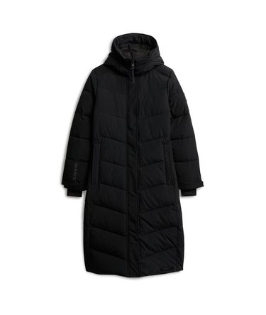 City Chevron Padded Longline Coat Image 6