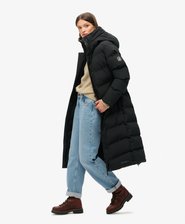 City Chevron Padded Longline Coat