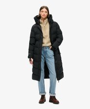 City Chevron Padded Longline Coat