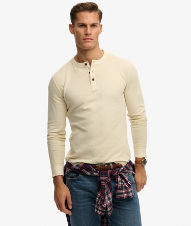 Haut Grandad Textur&eacute; L&eacute;ger Image 1