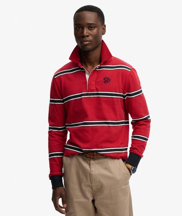 Vintage Athletic Stripe Rugby Top Image 1