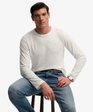 Top a Maniche Lunghe in Cotone e Lino