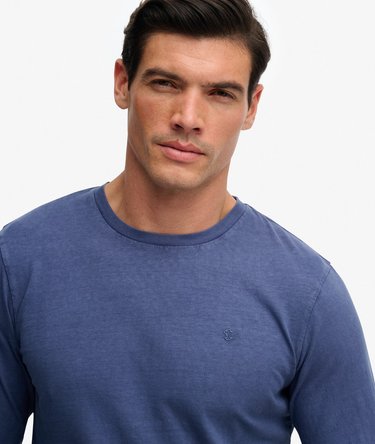 Top a Maniche Lunghe in Cotone e Lino Image 4