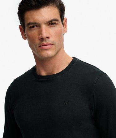 Top a Maniche Lunghe in Cotone e Lino Image 4