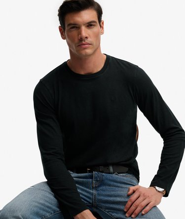 Top a Maniche Lunghe in Cotone e Lino Image 2