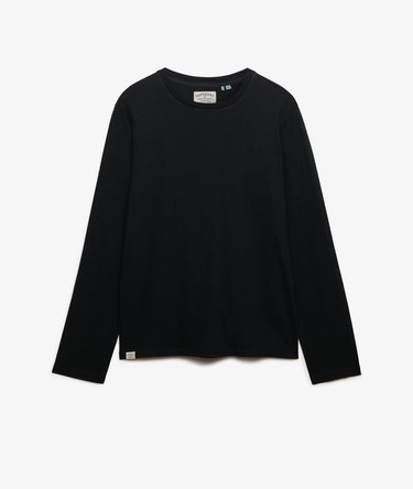 Top a Maniche Lunghe in Cotone e Lino Image 7