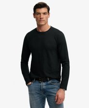 Top a Maniche Lunghe in Cotone e Lino