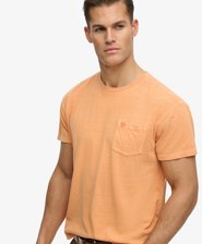 T-shirt Poche en Coton et Lin Classique