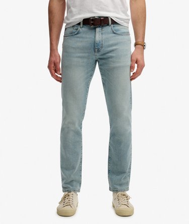 Jeansy Vintage Slim Straight z Bawełny Organicznej Image 4