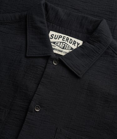 The Merchant Store - Textured Short Sleeve Shirt Image 6