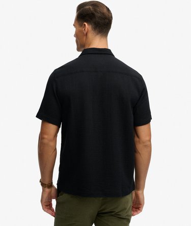 The Merchant Store - Textured Short Sleeve Shirt Image 5