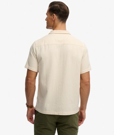 The Merchant Store - Textured Short Sleeve Shirt Image 5