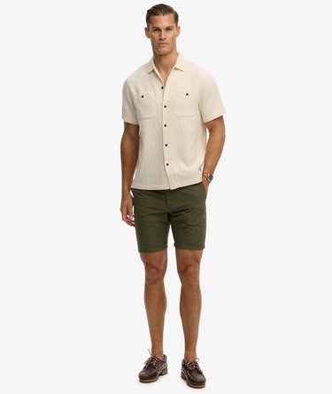 The Merchant Store - Textured Short Sleeve Shirt Image 3