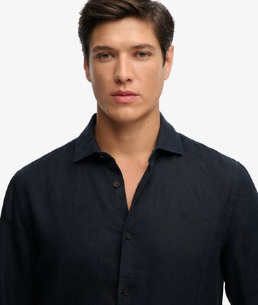 Riviera Long Sleeve Linen Shirt Image 4