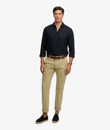 Riviera Long Sleeve Linen Shirt Image 3