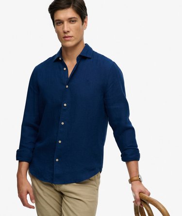 Riviera Long Sleeve Linen Shirt Image 2