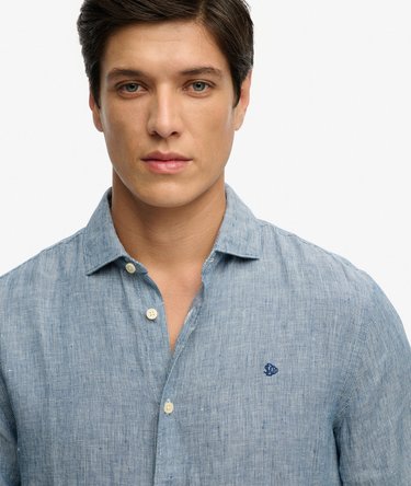 Riviera Long Sleeve Linen Shirt Image 4