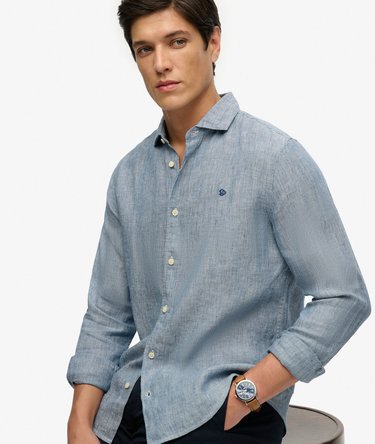 Riviera Long Sleeve Linen Shirt Image 2