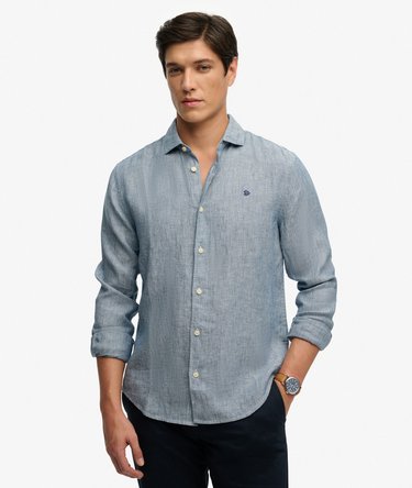 Riviera Long Sleeve Linen Shirt Image 1