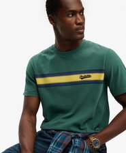 T-shirt Outdoor Stripe Logo Coupe D&eacute;contract&eacute;e