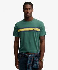 T-shirt Outdoor Stripe Logo Coupe D&eacute;contract&eacute;e