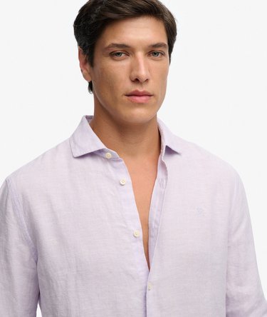 Riviera Long Sleeve Linen Shirt Image 4