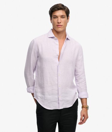 Riviera Long Sleeve Linen Shirt Image 1
