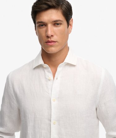 Riviera Long Sleeve Linen Shirt Image 4
