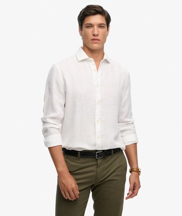 Riviera Long Sleeve Linen Shirt Image 1