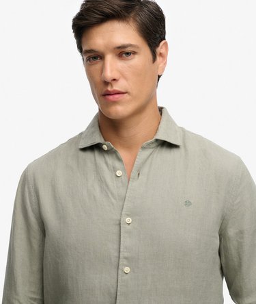 Riviera Long Sleeve Linen Shirt Image 4
