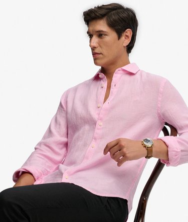 Riviera Long Sleeve Linen Shirt Image 2
