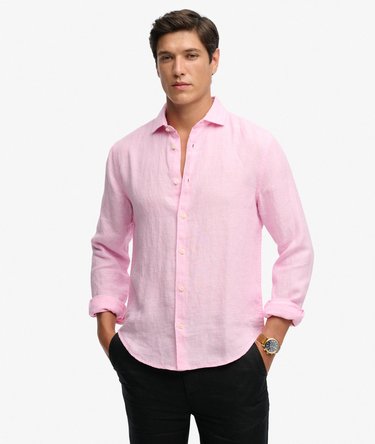 Riviera Long Sleeve Linen Shirt Image 1