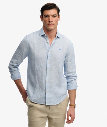 Riviera Long Sleeve Linen Shirt Image 1