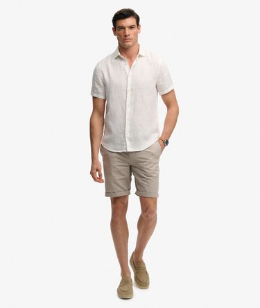 Riviera Short Sleeve Linen Shirt Image 3