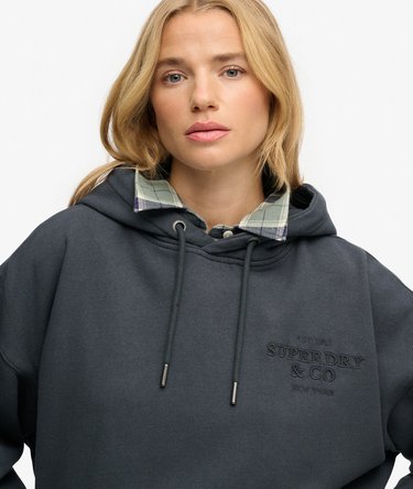 Luxe Casual Embroidered Relaxed Hoodie Image 4