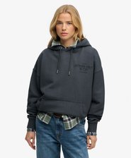 Luxe Casual Embroidered Relaxed Hoodie