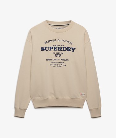 Luxe Casual Embroidered Loose Crew Sweatshirt Image 7