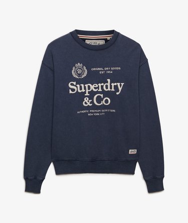 Luxe Casual Embroidered Loose Crew Sweatshirt Image 7