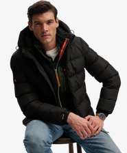 Hooded Sports Puffer Jacket
