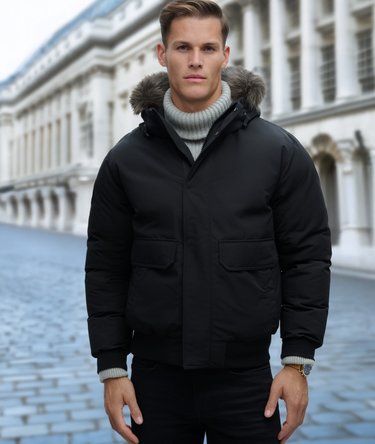 Blouson Bomber Everest en Fausse Fourrure Image 1