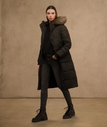 Everest Longline Puffer Coat Image 1