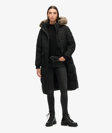 Everest Longline Puffer Coat Image 2