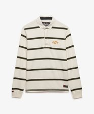 Vintage Athletic Stripe Rugby-Shirt