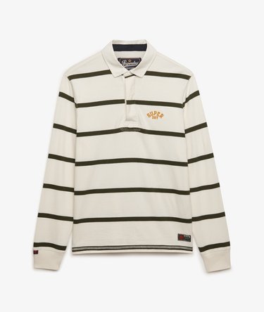 Vintage Athletic Stripe Rugby Top Image 7