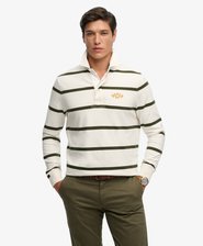 Vintage Athletic Stripe Rugby Top