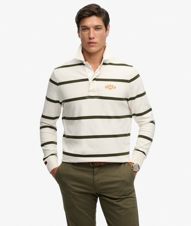 Vintage Athletic Stripe Rugby Top Image 2