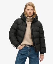 Hooded Sports Puffer Jacket