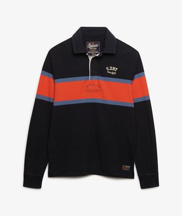 Vintage Athletic Stripe Rugby Top Image 7