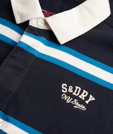 Polo de Rugby Vintage Athletic Stripe Image 6